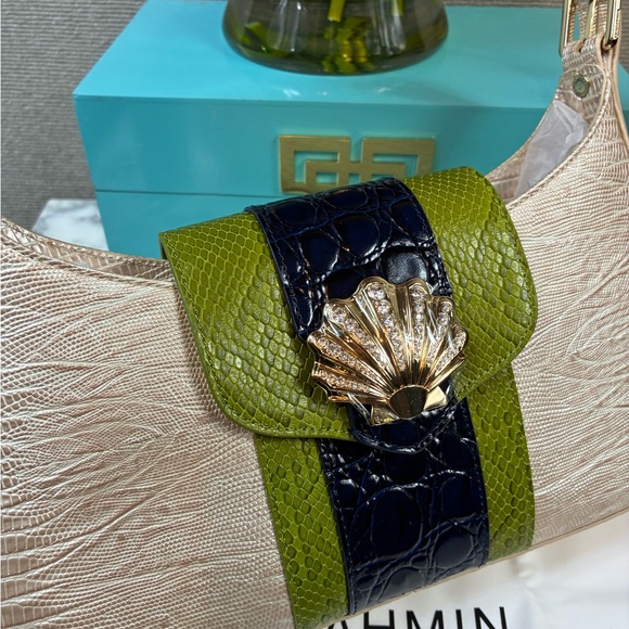 Brahmin Multi Antiguo Seashell Kyrie Shoulder Bag - NWT  Retail $325 - Picture 2 of 11